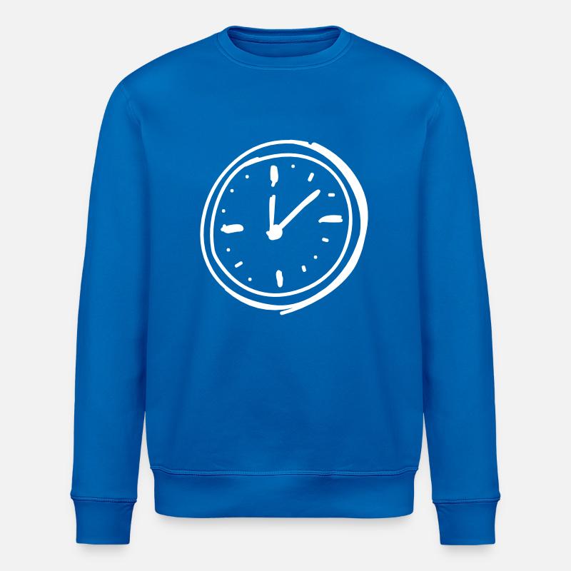 Pointer clock - Stanley/Stella ROLLER Unisex Organic Sweatshirt - royal blue