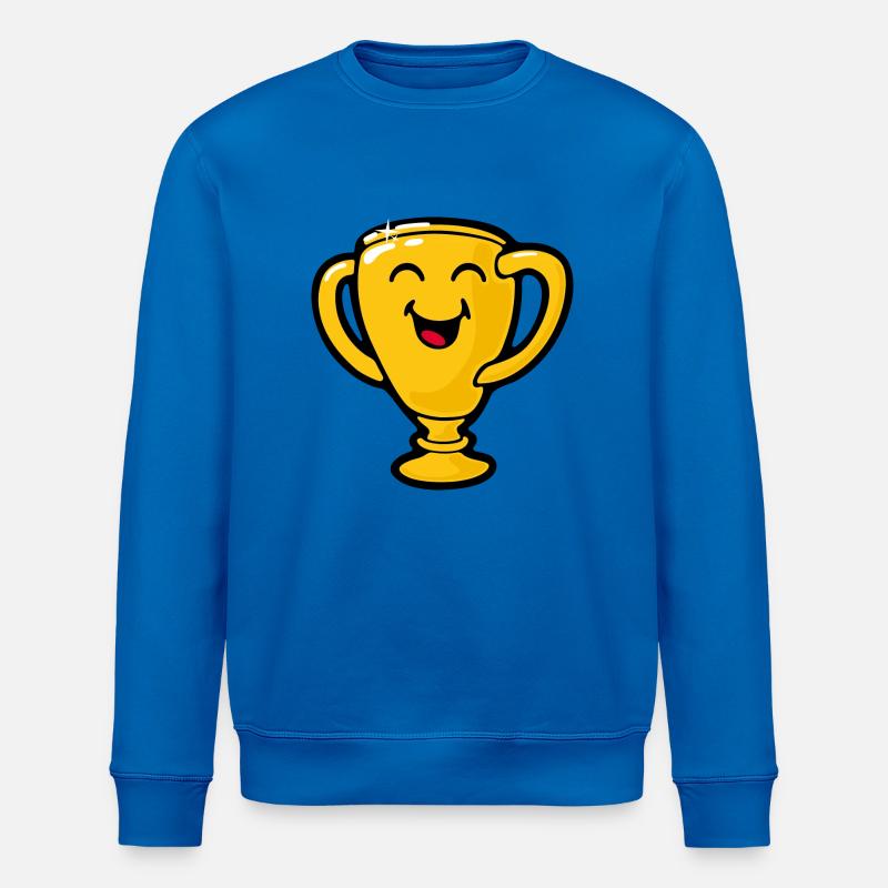 Smiley Goldtrophy Giggling - Stanley/Stella Unisex Bio-Sweatshirt ROLLER - Königsblau