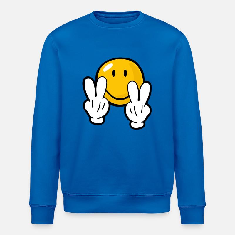 Smiley Confident - Stanley/Stella Unisex Bio-Sweatshirt ROLLER - Königsblau