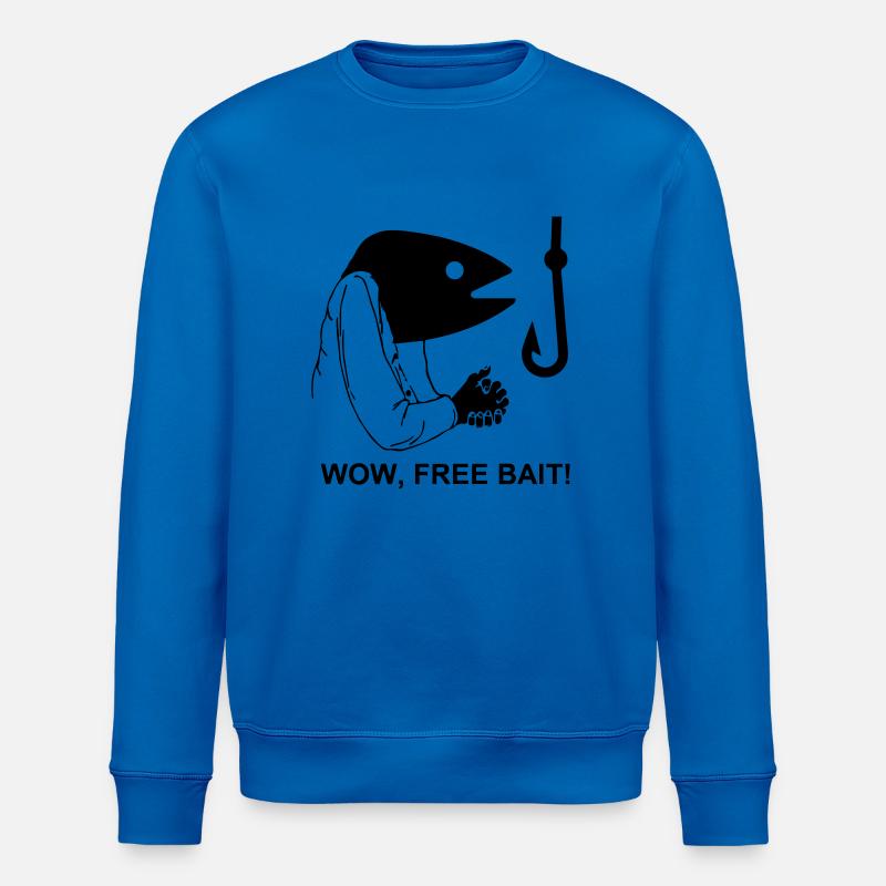 wow, free bait - Stanley/Stella Unisex Bio-Sweatshirt ROLLER - Königsblau