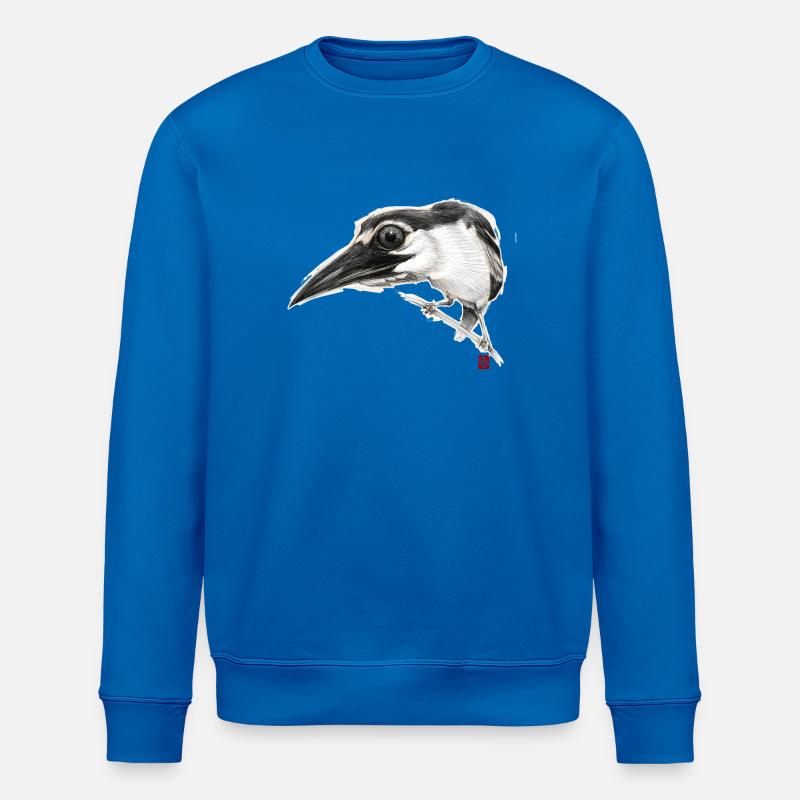 Flüchtiger Vogel # 01 - Stanley/Stella Unisex Bio-Sweatshirt ROLLER - Königsblau