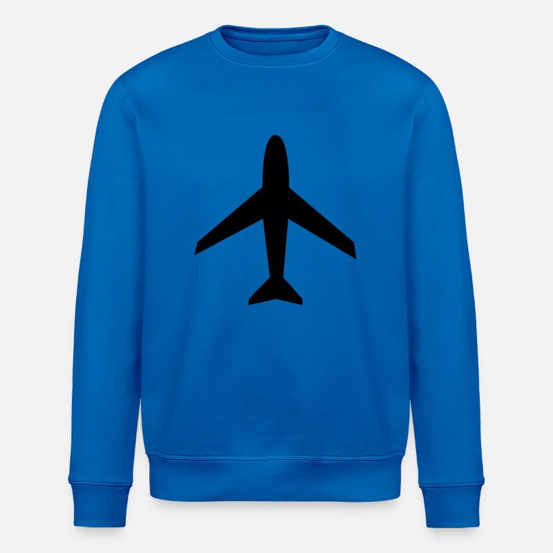 plane - Sweat bio ROLLER Stanley/Stella Unisexe - bleu roi