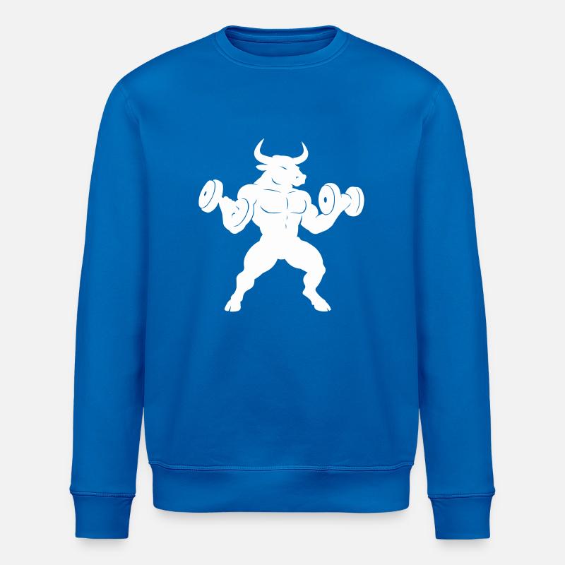Taurus Muscles - Stanley/Stella ROLLER Unisex Organic Sweatshirt - royal blue