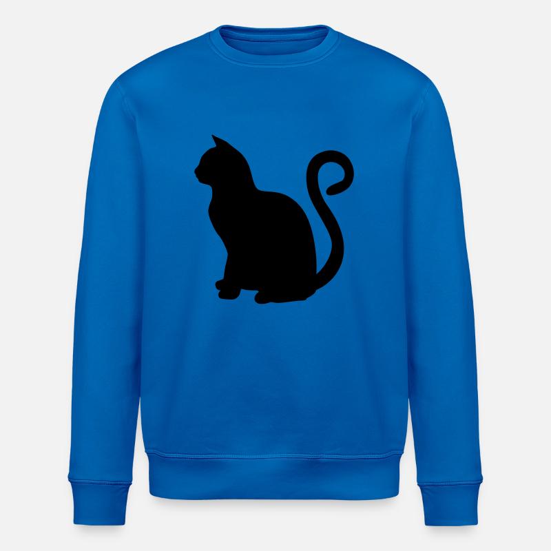 katze - Stanley/Stella Unisex Bio-Sweatshirt ROLLER - Königsblau