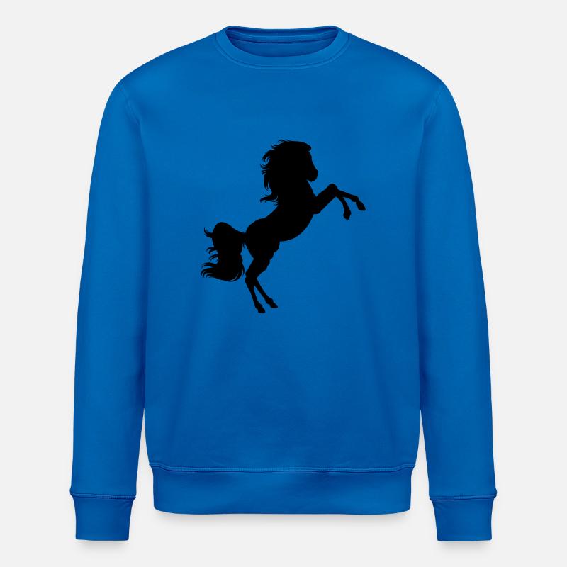 Cheval - Sweat bio ROLLER Stanley/Stella Unisexe - bleu roi