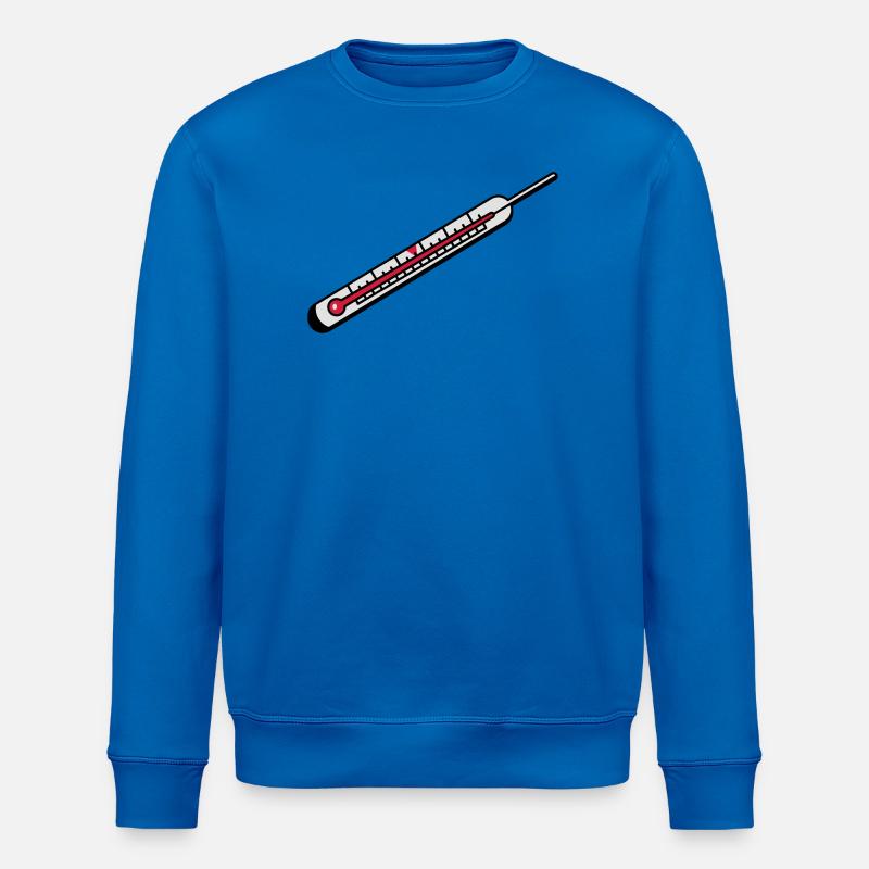 Ein Quecksilber Thermometer - Stanley/Stella Unisex Bio-Sweatshirt ROLLER - Königsblau