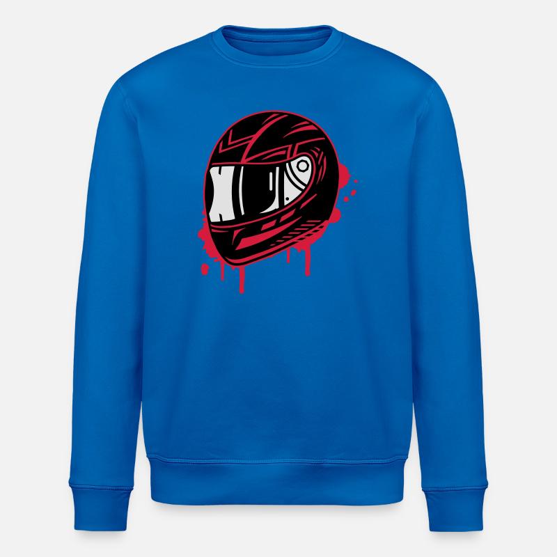 Motorradhelm Graffiti - Stanley/Stella Unisex Bio-Sweatshirt ROLLER - Königsblau