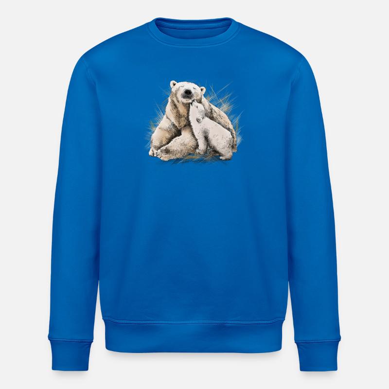 Eisbär - Stanley/Stella Unisex Bio-Sweatshirt ROLLER - Königsblau