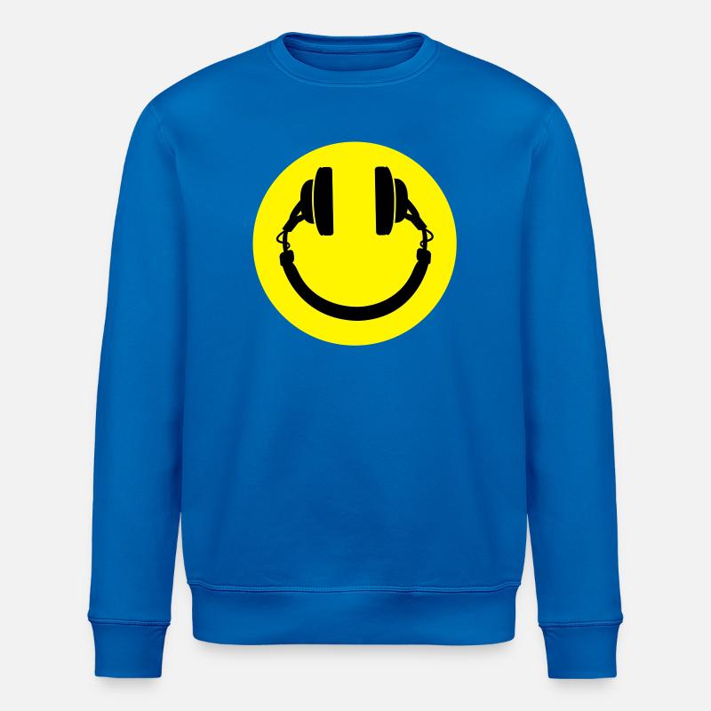 Kopfhörer smiley - Stanley/Stella Unisex Bio-Sweatshirt ROLLER - Königsblau