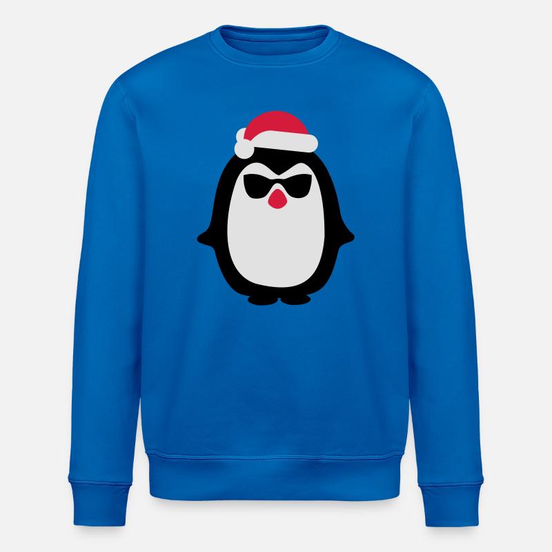 Weihnachtspinguin - Stanley/Stella Unisex Bio-Sweatshirt ROLLER - Königsblau