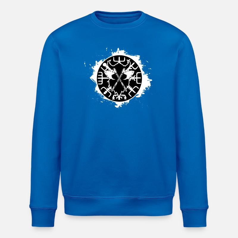 vegvisir compas du nord blanc - Sweat bio ROLLER Stanley/Stella Unisexe - bleu roi