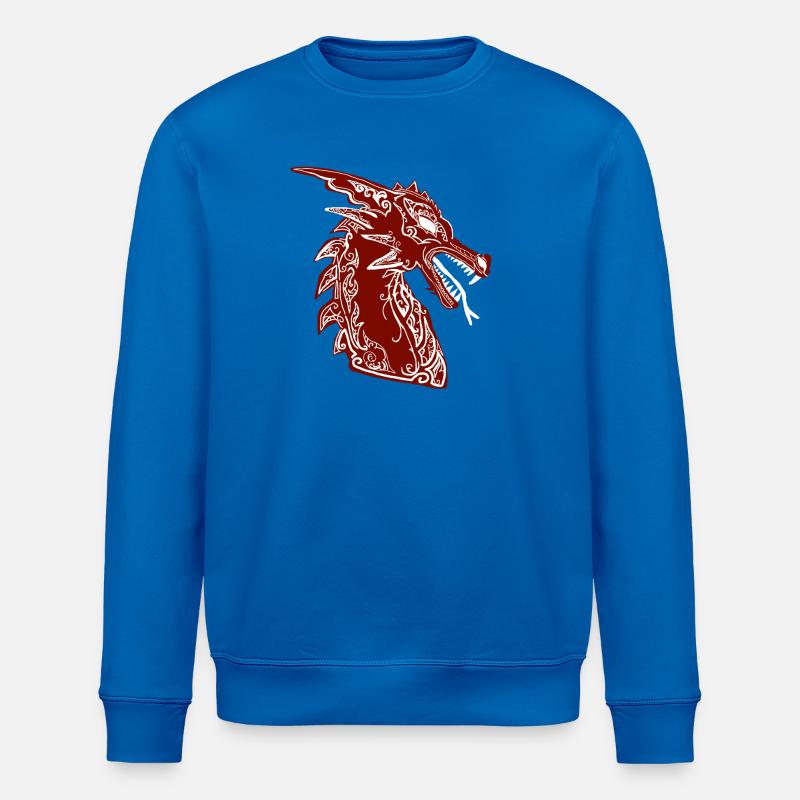 dragon - Stanley/Stella ROLLER Unisex Organic Sweatshirt - royal blue