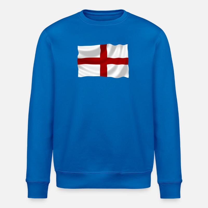 drapeau de l'Angleterre - Sweat bio ROLLER Stanley/Stella Unisexe - bleu roi