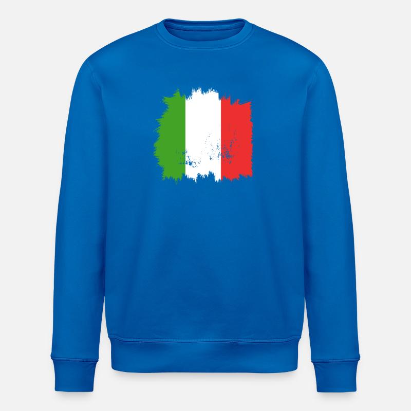 Italien Flagge - Stanley/Stella Unisex Bio-Sweatshirt ROLLER - Königsblau