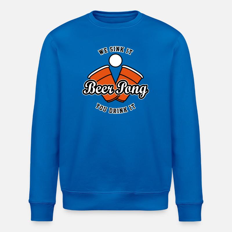 Beer Pong Logo IV - Sweat bio ROLLER Stanley/Stella Unisexe - bleu roi