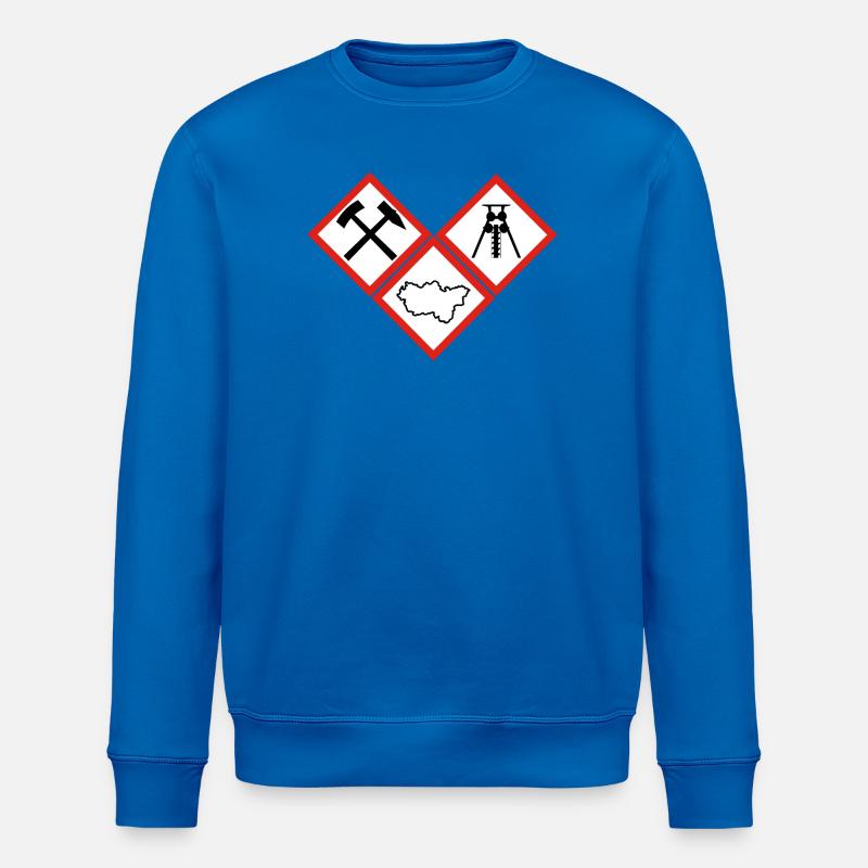 GEFAHR RUHRPOTT - Stanley/Stella Unisex Bio-Sweatshirt ROLLER - Königsblau