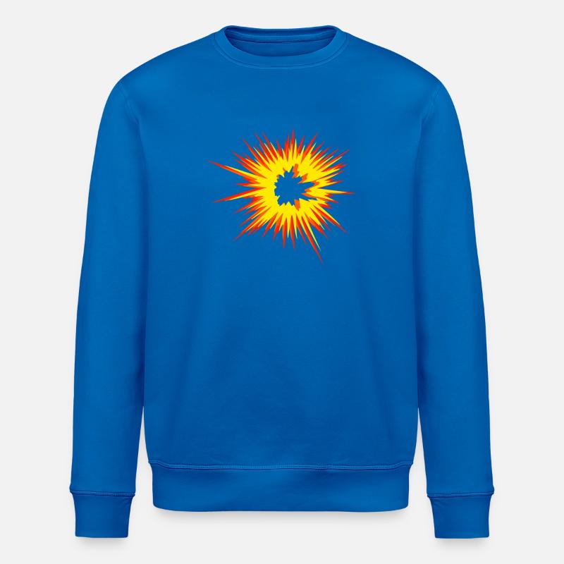 Explosion Stern Flamme - Stanley/Stella Unisex Bio-Sweatshirt ROLLER - Königsblau