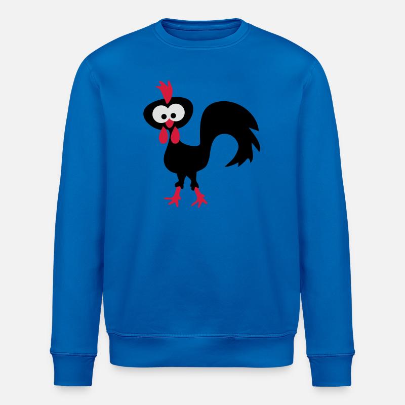 hahn vogel lustig - Stanley/Stella Unisex Bio-Sweatshirt ROLLER - Königsblau