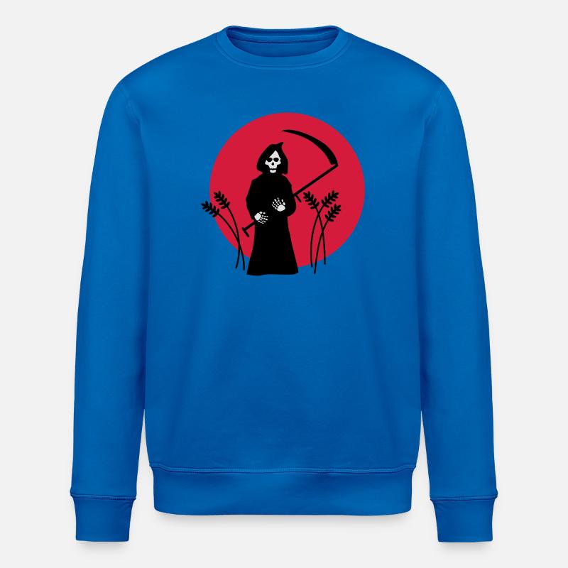 sensemann skelett mähen sense - Stanley/Stella Unisex Bio-Sweatshirt ROLLER - Königsblau