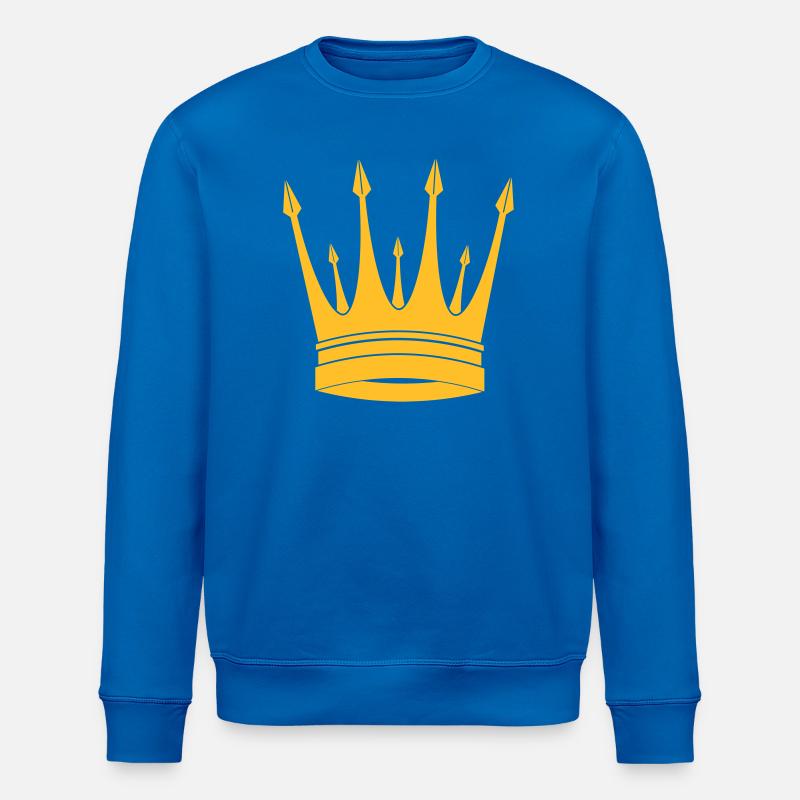Krone / König / Crown / King - Stanley/Stella Unisex Bio-Sweatshirt ROLLER - Königsblau