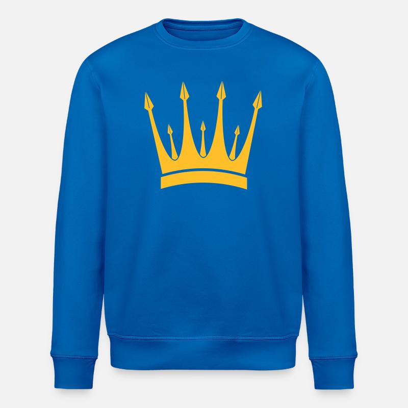 Krone / König / Crown / King - Stanley/Stella Unisex Bio-Sweatshirt ROLLER - Königsblau