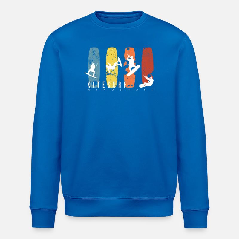 KITESURF - Stanley/Stella Unisex Bio-Sweatshirt ROLLER - Königsblau