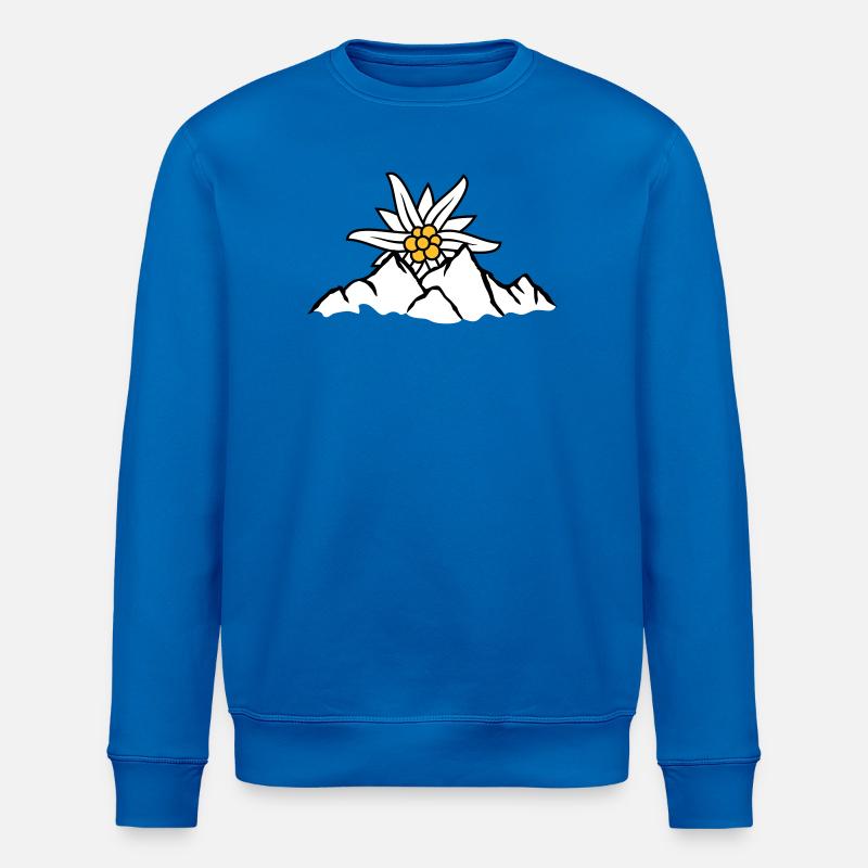Sonne Bergblume Edelweiss - Stanley/Stella Unisex Bio-Sweatshirt ROLLER - Königsblau