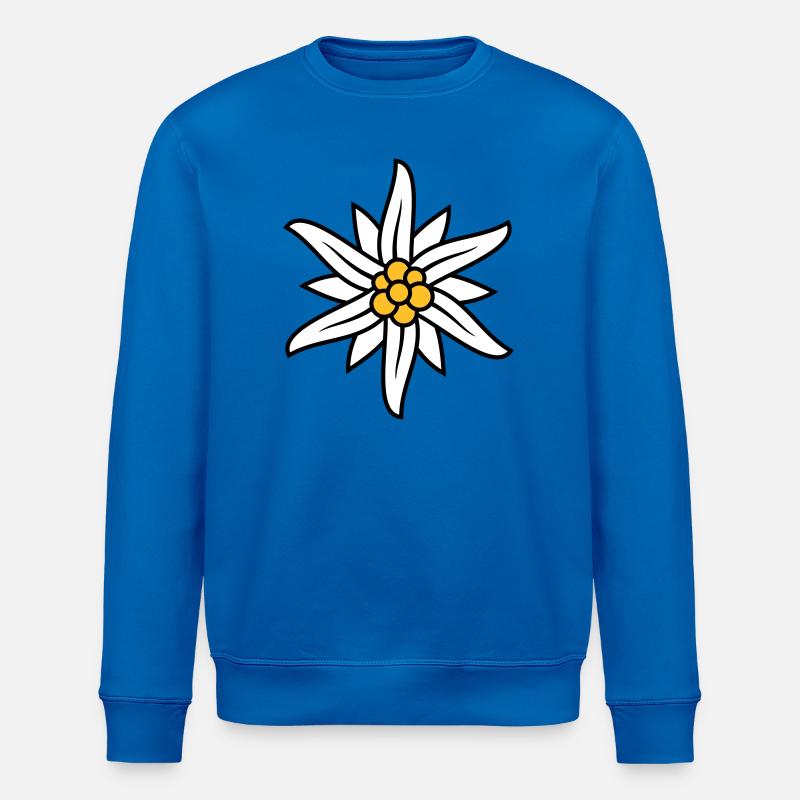 Edelweiss Bergblume Logo - Stanley/Stella Unisex Bio-Sweatshirt ROLLER - Königsblau