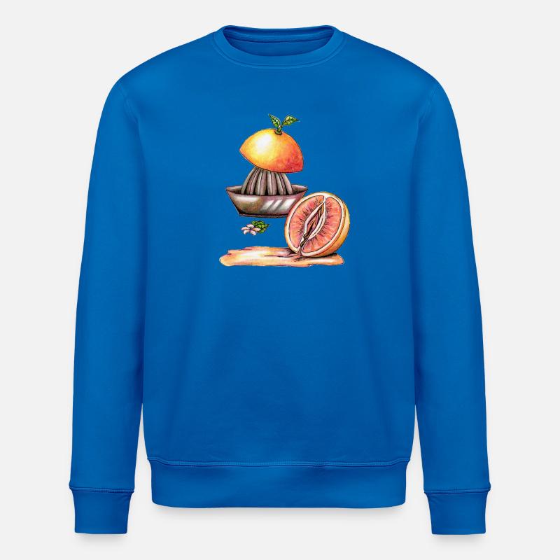 Vulva grapefruit - Stanley/Stella ROLLER Unisex Organic Sweatshirt - royal blue