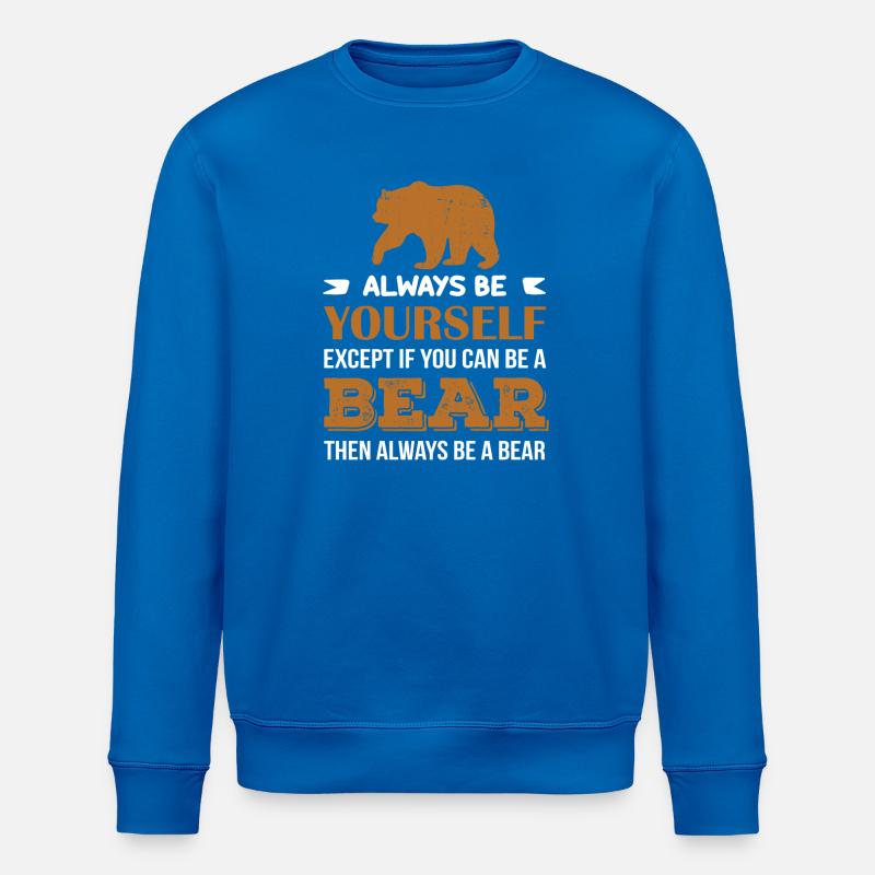 Be a Bear - Sweat bio ROLLER Stanley/Stella Unisexe - bleu roi
