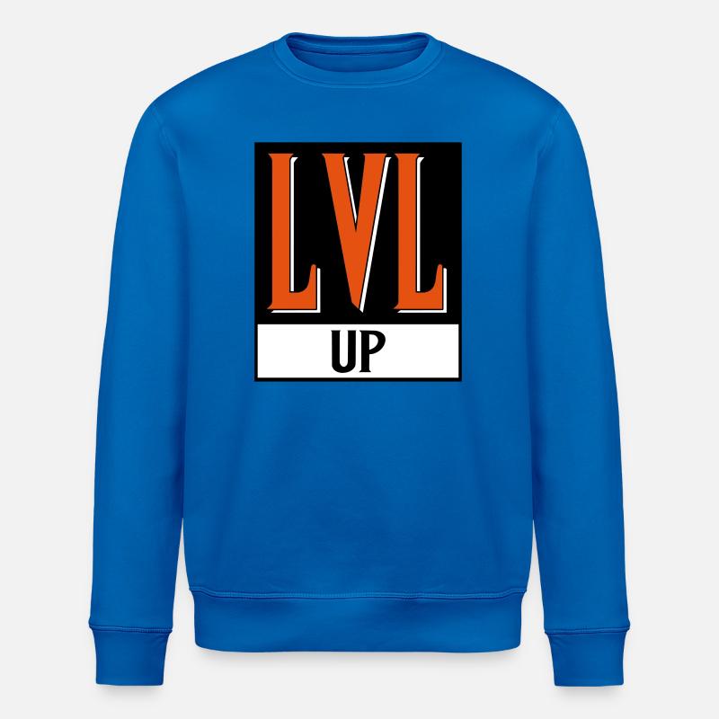 level up nerd cod - Stanley/Stella ROLLER Unisex Organic Sweatshirt - royal blue