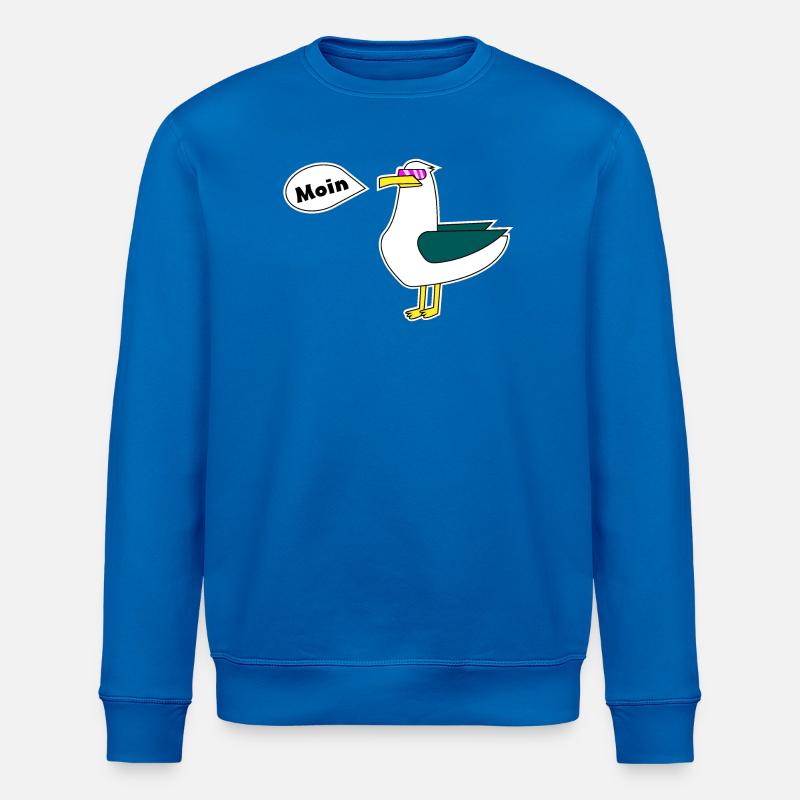Mouette Moin - Sweat bio ROLLER Stanley/Stella Unisexe - bleu roi