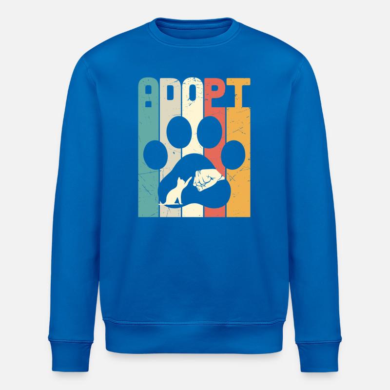 Adopter le chat - Sweat bio ROLLER Stanley/Stella Unisexe - bleu roi