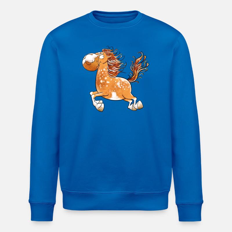 Flottes Pferd I Pferdemotiv Fun - Stanley/Stella Unisex Bio-Sweatshirt ROLLER - Königsblau