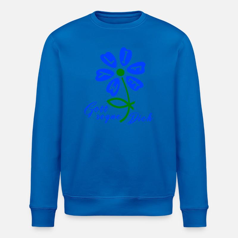 gott segne dich - Stanley/Stella Unisex Bio-Sweatshirt ROLLER - Königsblau