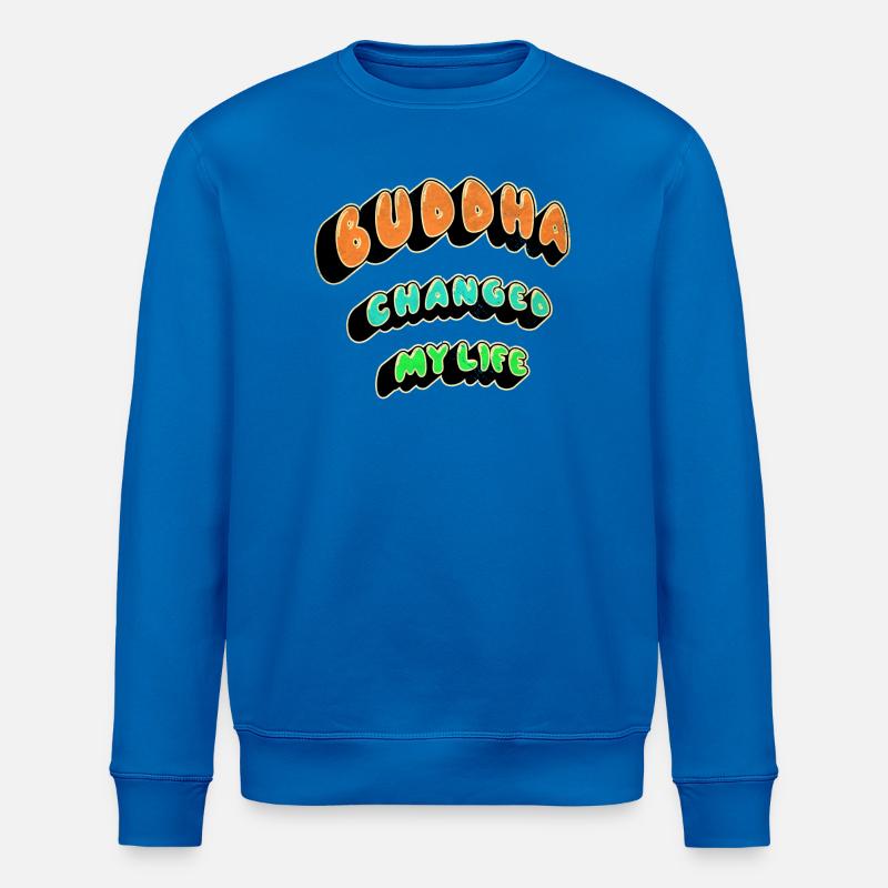 Bouddha a changé ma vie - Sweat bio ROLLER Stanley/Stella Unisexe - bleu roi