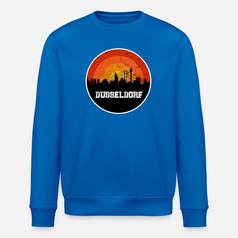 Skyline Düsseldorf - Sweat bio ROLLER Stanley/Stella Unisexe - bleu roi
