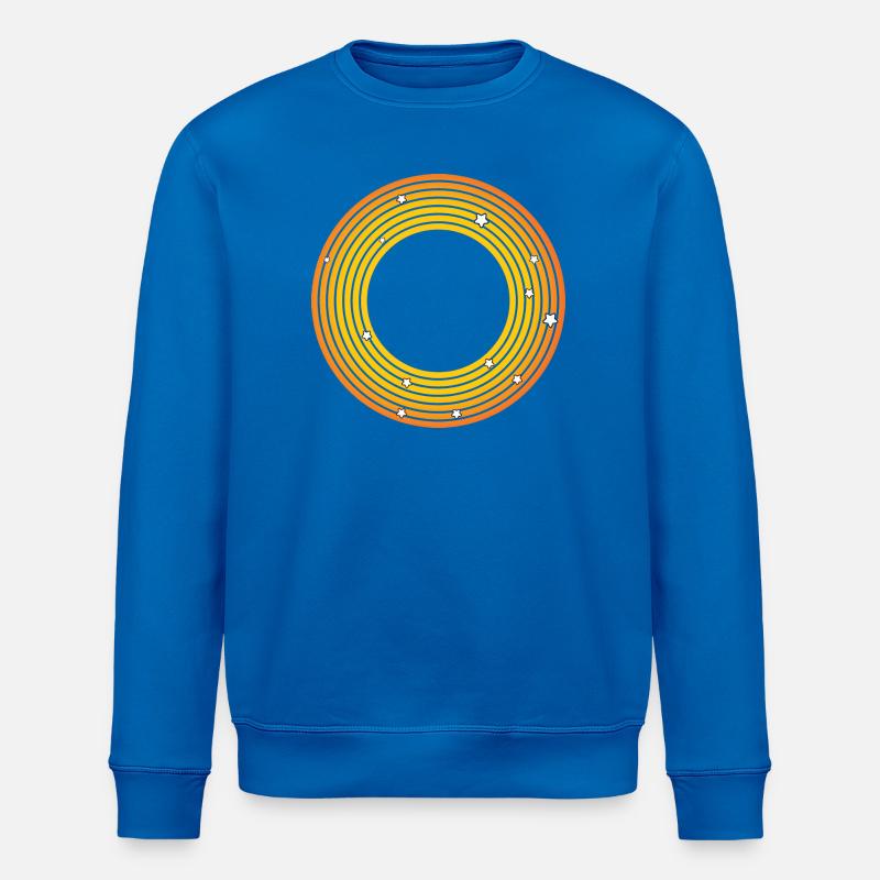 Cercles de soleil avec étoiles - Sweat bio ROLLER Stanley/Stella Unisexe - bleu roi