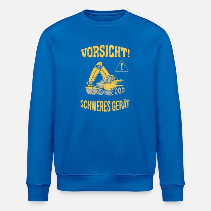 Bagger Baggerfahrer Baugeräteführer Schweres Gerät - Stanley/Stella Unisex Bio-Sweatshirt ROLLER - Königsblau