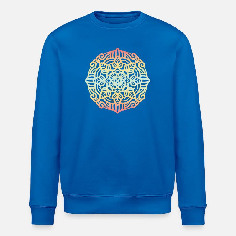 Mandala - Sweat bio ROLLER Stanley/Stella Unisexe - bleu roi