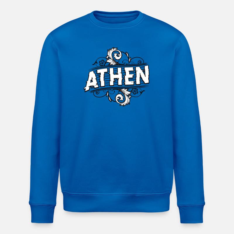 Athènes - Grèce - Sweat bio ROLLER Stanley/Stella Unisexe - bleu roi
