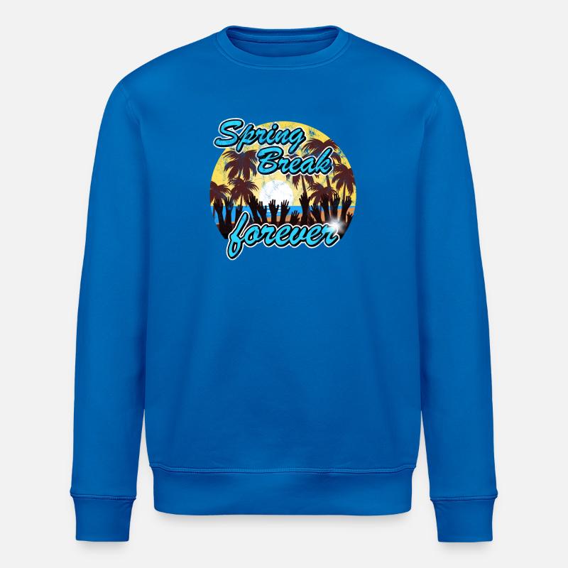 Spring Break forever - Stanley/Stella ROLLER Unisex Organic Sweatshirt - royal blue