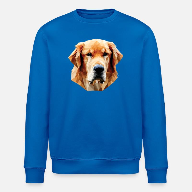 Labrabor Dog Polygon - Stanley/Stella ROLLER Unisex Organic Sweatshirt - royal blue