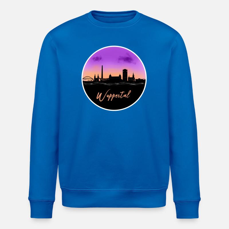Wuppertal Fine Skyline - Sweat bio ROLLER Stanley/Stella Unisexe - bleu roi