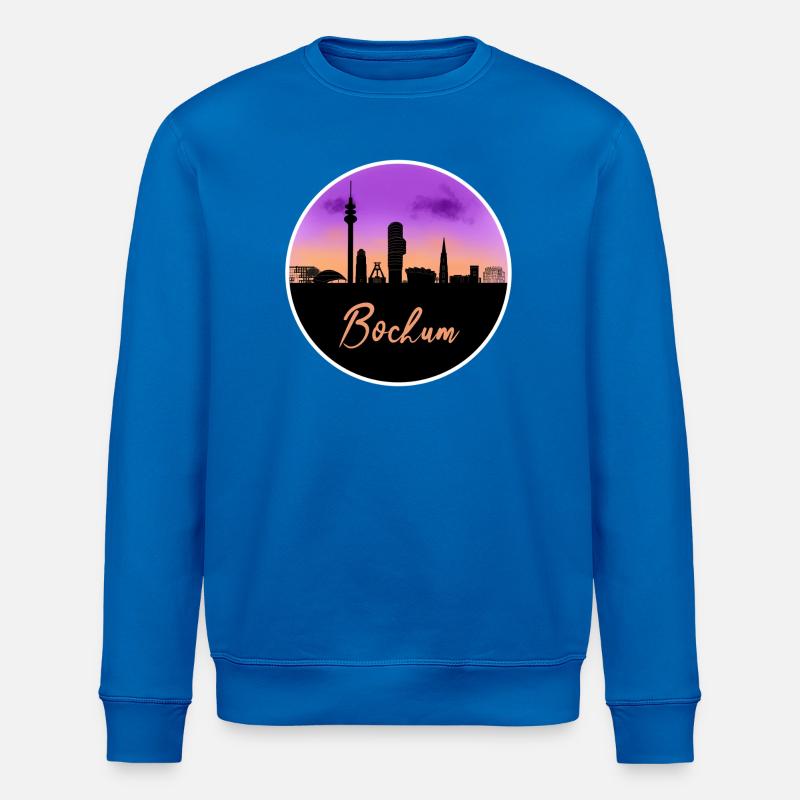 Bochum Fine Skyline - Stanley/Stella Unisex Bio-Sweatshirt ROLLER - Königsblau