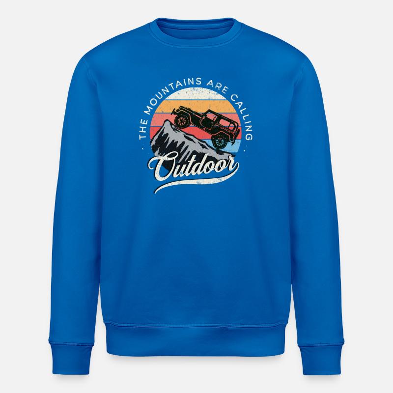 Defender Adventure Camping Retro - Stanley/Stella Unisex Bio-Sweatshirt ROLLER - Königsblau