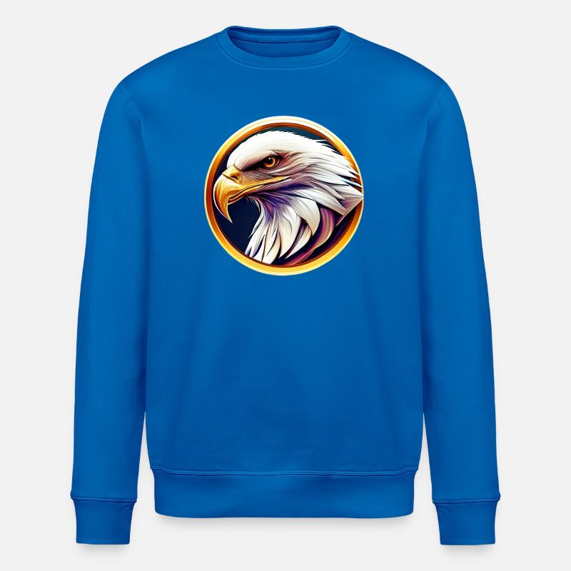Bald eagle - Stanley/Stella ROLLER Unisex Organic Sweatshirt - royal blue