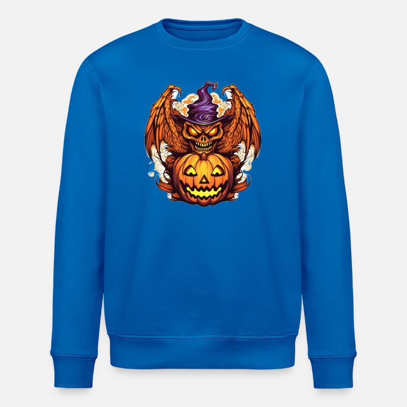 Halloween Dragon Citrouille Sorcière - Sweat bio ROLLER Stanley/Stella Unisexe - bleu roi