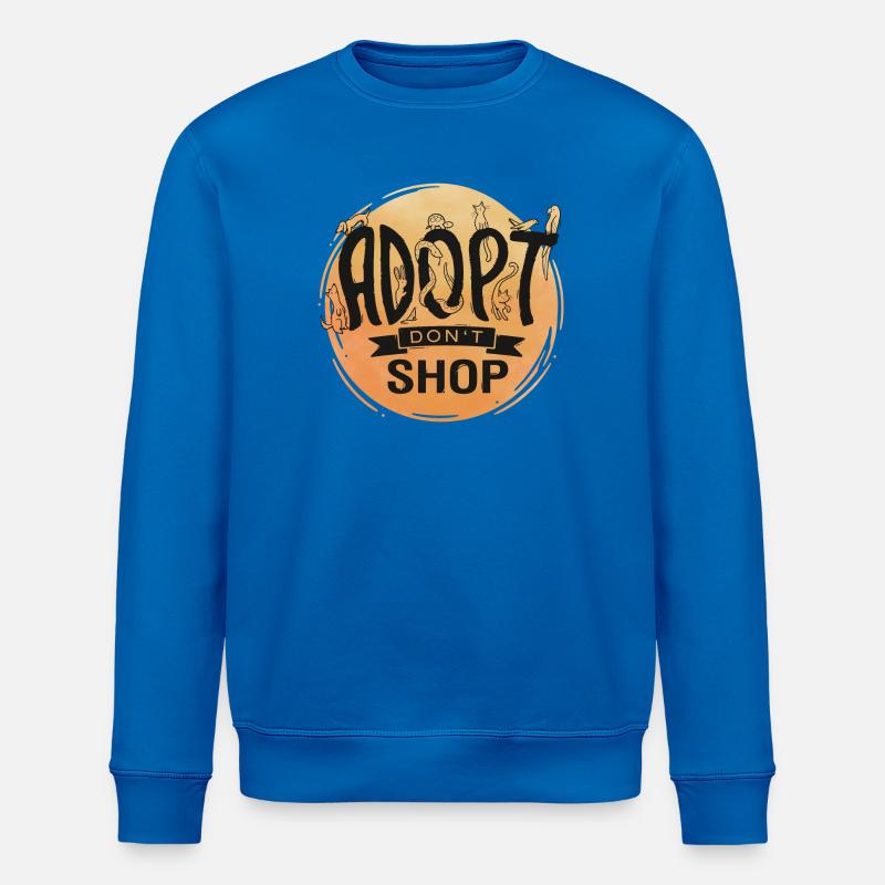 Adopt Don't Shop - Stanley/Stella Unisex Bio-Sweatshirt ROLLER - Königsblau