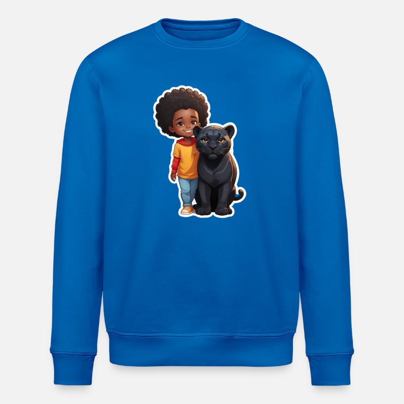 Kid Friendly Animal amitié Illustration - Sweat bio ROLLER Stanley/Stella Unisexe - bleu roi